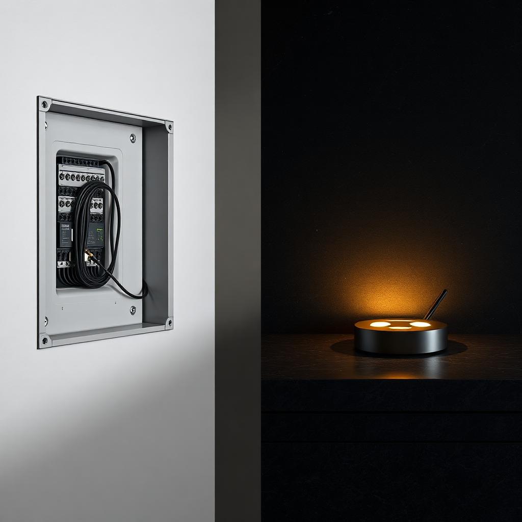KNX wired panel compared with a wireless smart home hub