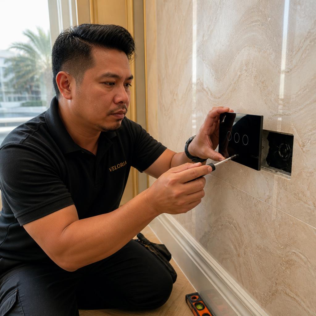 Installer mounting smart switch