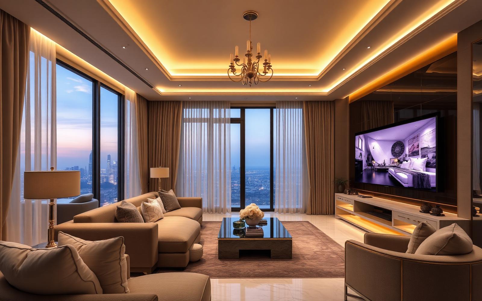 Smart luxury villa interior after VELORIA installation