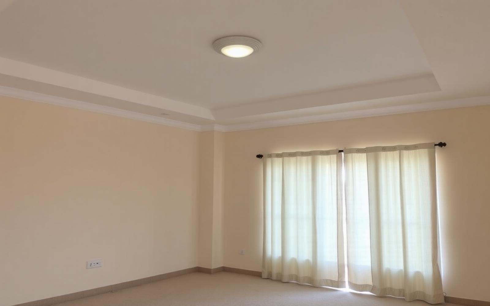 Ordinary villa interior before automation